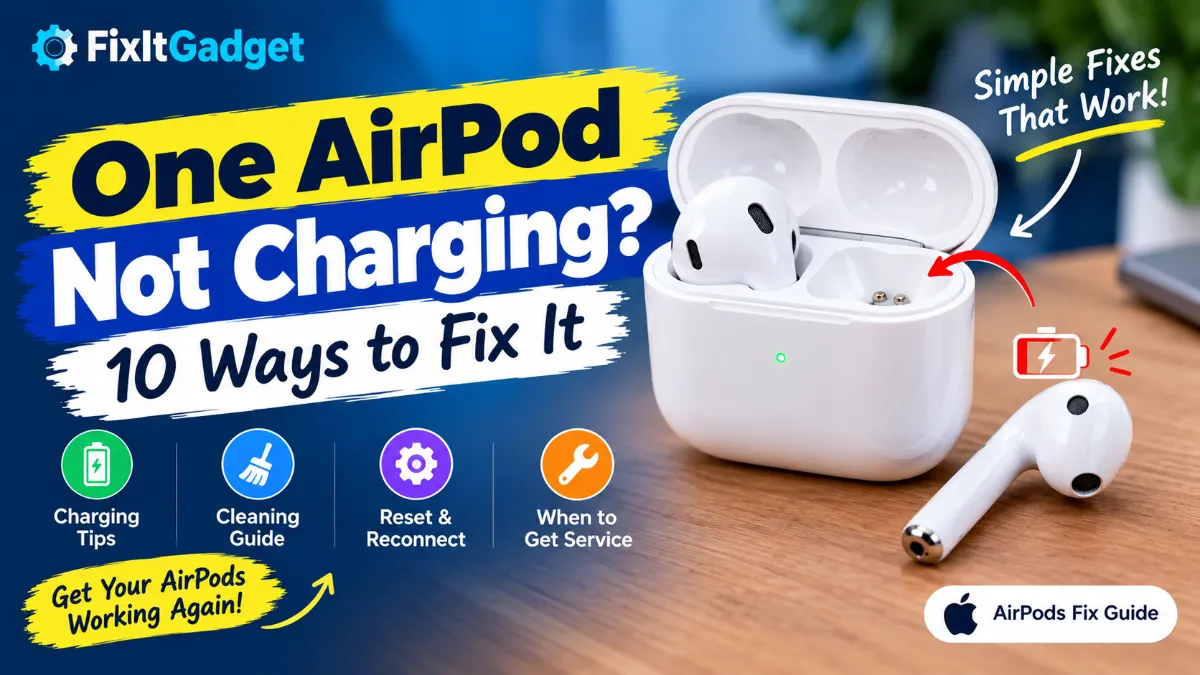 One AirPod Not Charging? 10 Ways to Fix It