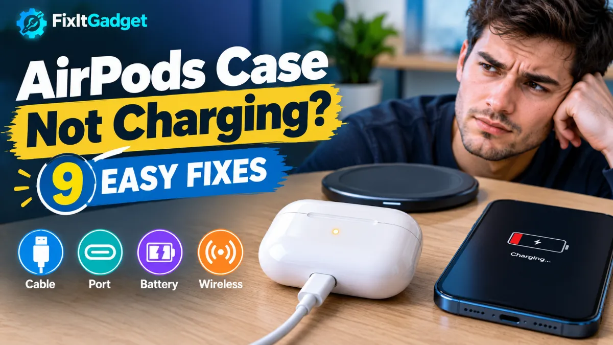 AirPods case not charging with 9 easy fixes