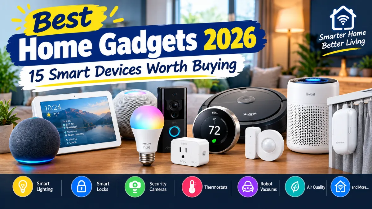 Best Home Gadgets 2026: 15 Smart Devices Worth Buying