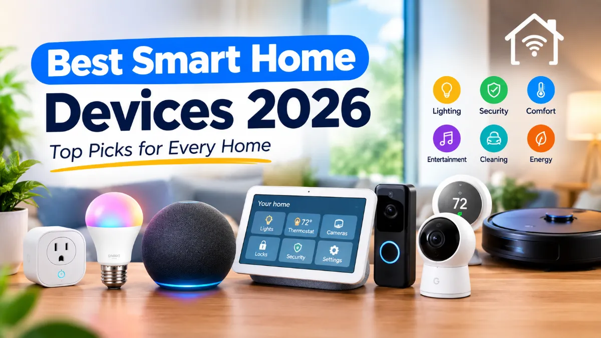 Best Smart Home Devices 2026 - Top Picks for Every Home