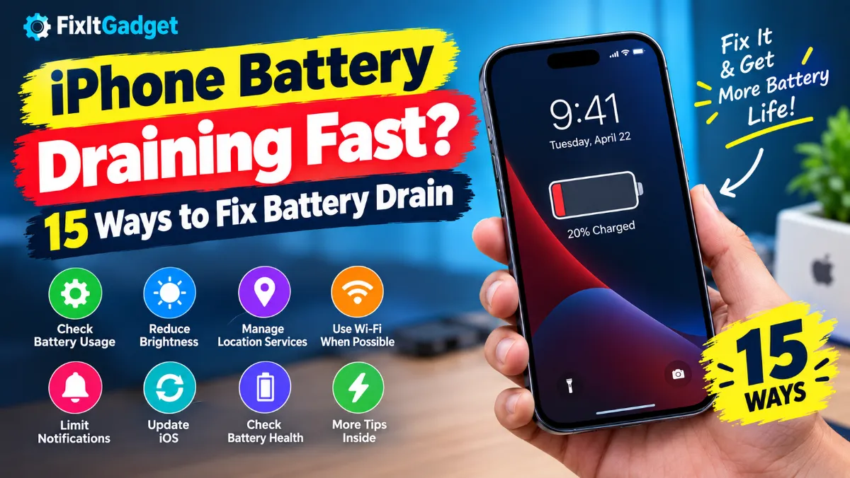 IPhone Battery Draining Fast? 15 Ways to Fix Battery Drain