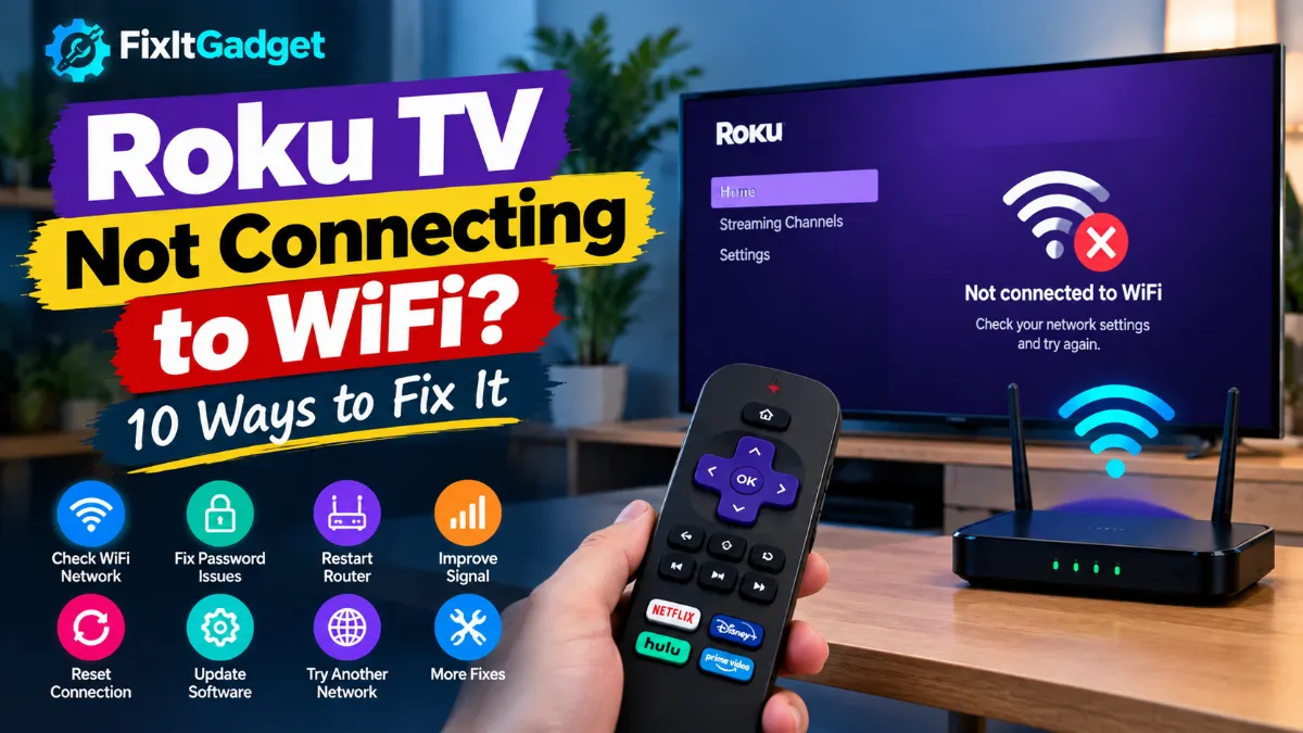 Roku TV not connecting to WiFi with 10 easy fixes